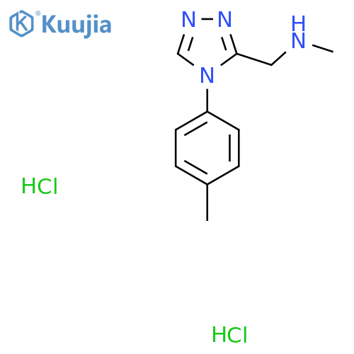 N-Methyl-1-[4-(4-methylphenyl)-4H-1,2,4-triazol-3-yl]methanamine dihydrochloride structure