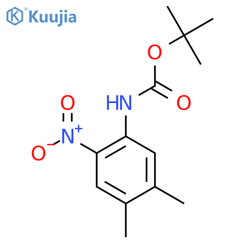 tert-Butyl (4,5-dimethyl-2-nitrophenyl)carbamate structure