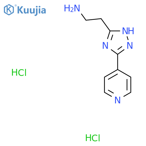 {2-[3-(4-Pyridinyl)-1H-1,2,4-triazol-5-yl]ethyl}amine dihydrochloride structure