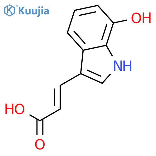 7-hydroxy-3-indoleacrylic acid structure