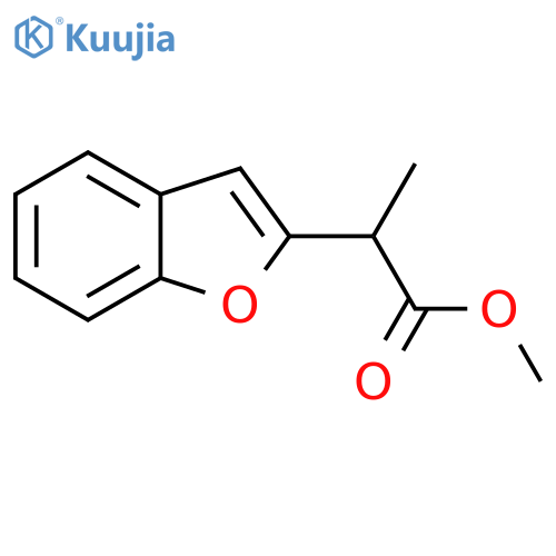 methyl 2-(1-benzofuran-2-yl)propanoate structure