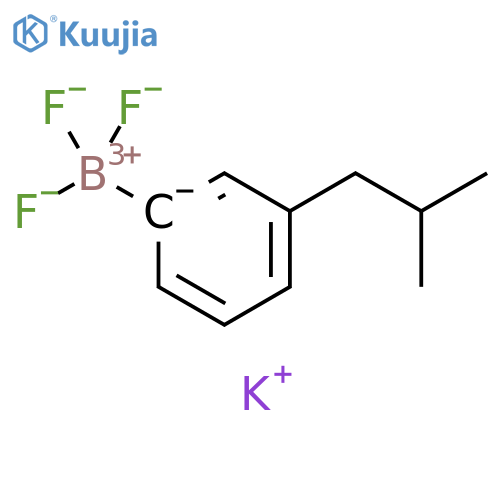 Borate(1-), trifluoro[3-(2-methylpropyl)phenyl]-, potassium (1:1), (T-4)- structure