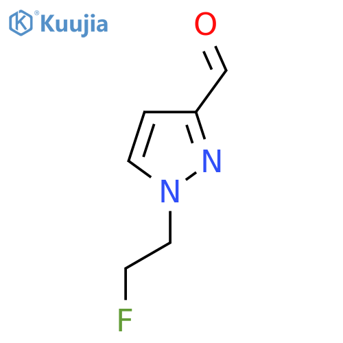 1-(2-fluoroethyl)-1H-pyrazole-3-carbaldehyde structure