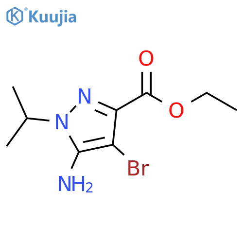 Ethyl 5-amino-4-bromo-1-isopropyl-pyrazole-3-carboxylate structure