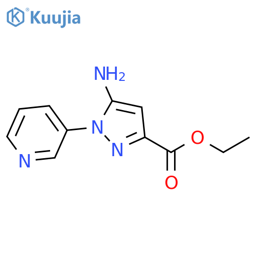 Ethyl 5-amino-1-(3-pyridyl)pyrazole-3-carboxylate structure