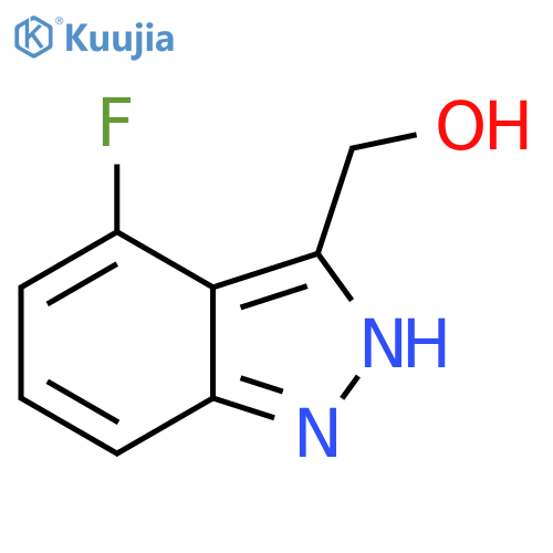 (4-Fluoro-1H-indazol-3-yl)methanol structure