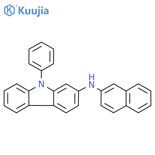 N-(Naphthalen-2-yl)-9-phenyl-9H-carbazol-2-amine structure