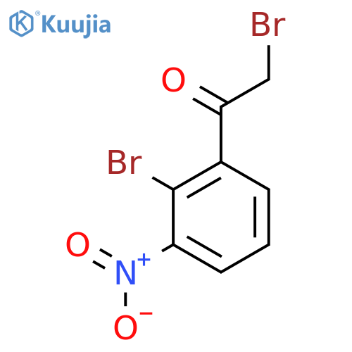 2-Bromo-1-(2-bromo-3-nitrophenyl)ethanone structure