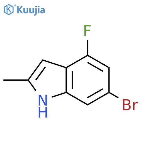 6-bromo-4-fluoro-2-methyl-1H-indole structure