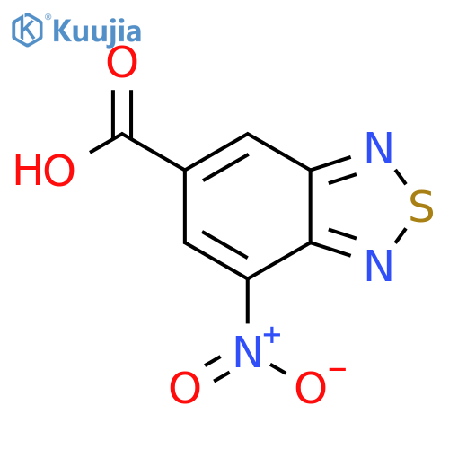7-nitro-2,1,3-benzothiadiazole-5-carboxylic acid structure