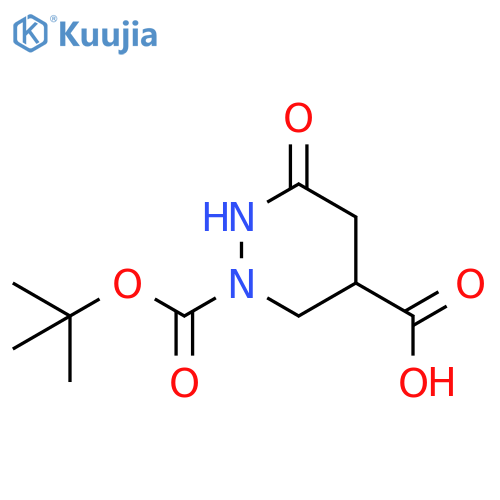 2-(tert-butoxy)carbonyl-6-oxo-1,2-diazinane-4-carboxylic acid structure