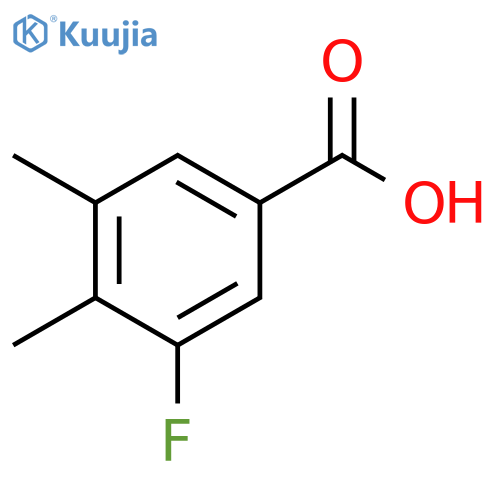 Benzoic acid, 3-fluoro-4,5-dimethyl- structure
