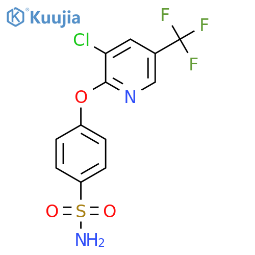 4-{[3-Chloro-5-(trifluoromethyl)pyridin-2-yl]oxy}benzenesulfonamide structure
