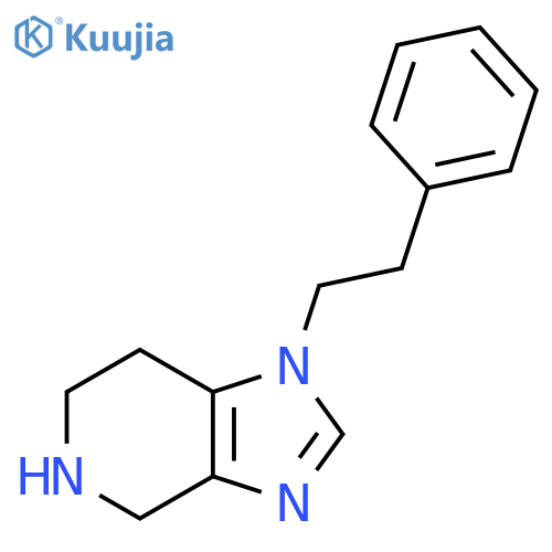 1-(2-phenylethyl)-1H,4H,5H,6H,7H-imidazo4,5-cpyridine structure