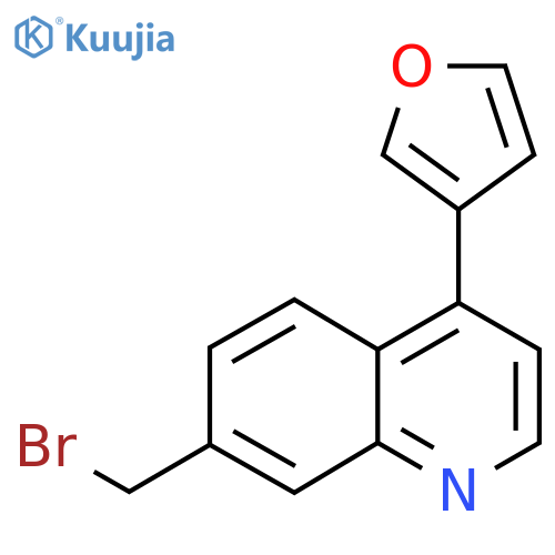 7-(Bromomethyl)-4-(furan-3-YL)quinoline structure