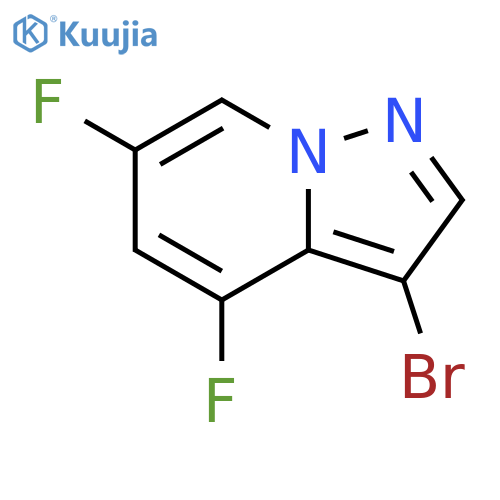 3-bromo-4,6-difluoropyrazolo1,5-apyridine structure