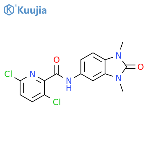 2-Pyridinecarboxamide, 3,6-dichloro-N-(2,3-dihydro-1,3-dimethyl-2-oxo-1H-benzimidazol-5-yl)- structure