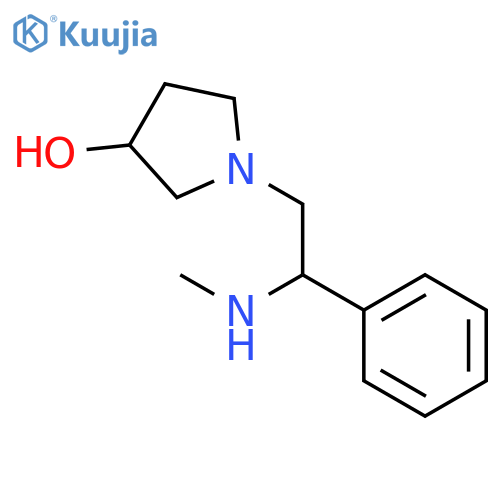 (3S)-1-[(2S)-2-(methylamino)-2-phenylethyl]pyrrolidin-3-ol structure
