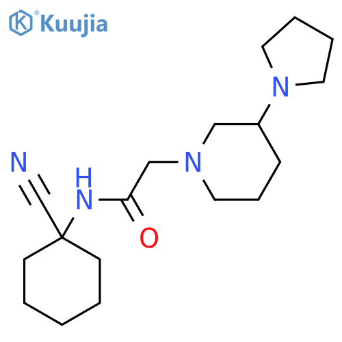 N-(1-cyanocyclohexyl)-2-[3-(pyrrolidin-1-yl)piperidin-1-yl]acetamide structure