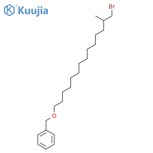 Benzene, [[(14-bromo-13-methyltetradecyl)oxy]methyl]- structure