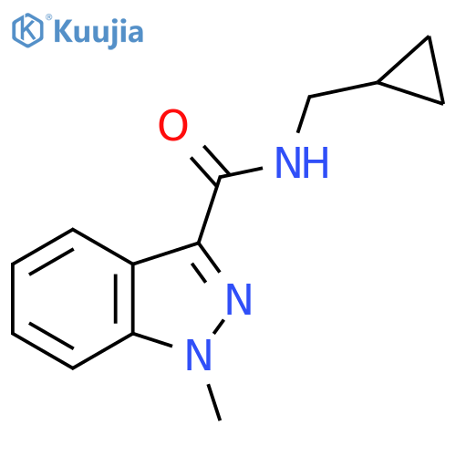N-(cyclopropylmethyl)-1-methyl-1H-indazole-3-carboxamide structure
