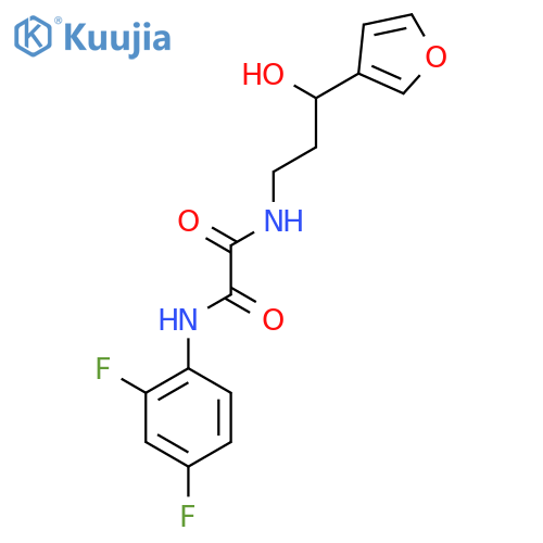 N'-(2,4-difluorophenyl)-N-3-(furan-3-yl)-3-hydroxypropylethanediamide structure