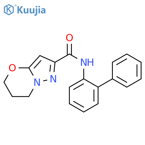 N-{1,1'-biphenyl-2-yl}-5H,6H,7H-pyrazolo3,2-b1,3oxazine-2-carboxamide structure