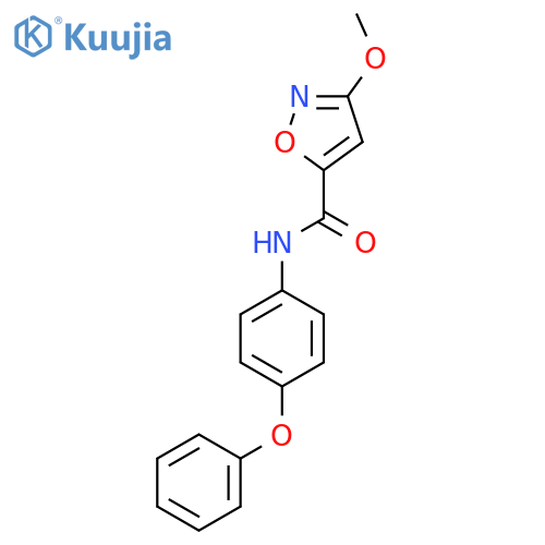 3-methoxy-N-(4-phenoxyphenyl)-1,2-oxazole-5-carboxamide structure