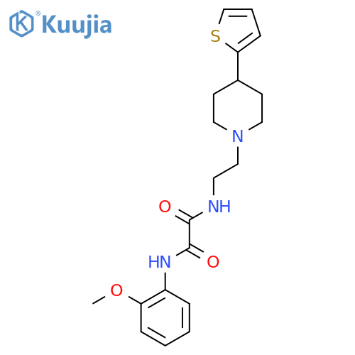 N'-(2-methoxyphenyl)-N-{2-4-(thiophen-2-yl)piperidin-1-ylethyl}ethanediamide structure