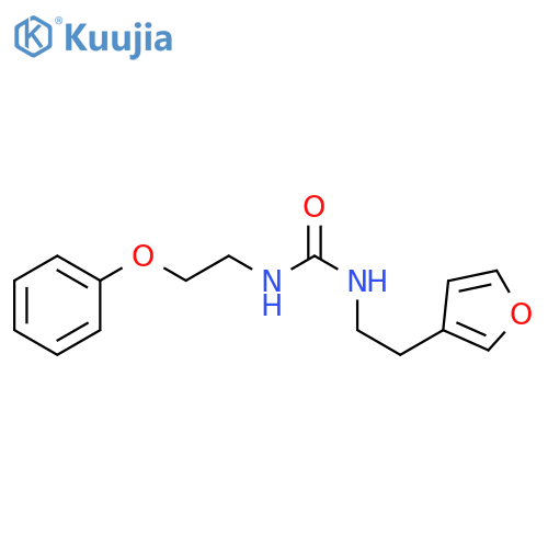 3-[2-(furan-3-yl)ethyl]-1-(2-phenoxyethyl)urea structure