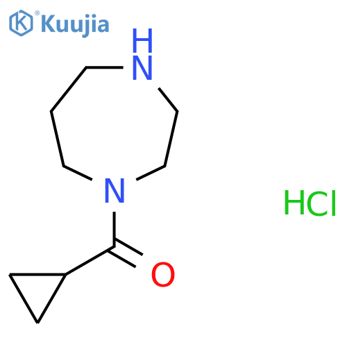 1-cyclopropanecarbonyl-1,4-diazepane hydrochloride structure