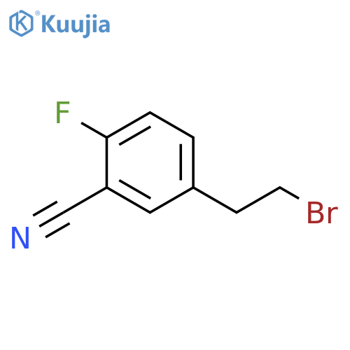 5-(2-bromoethyl)-2-fluorobenzonitrile structure