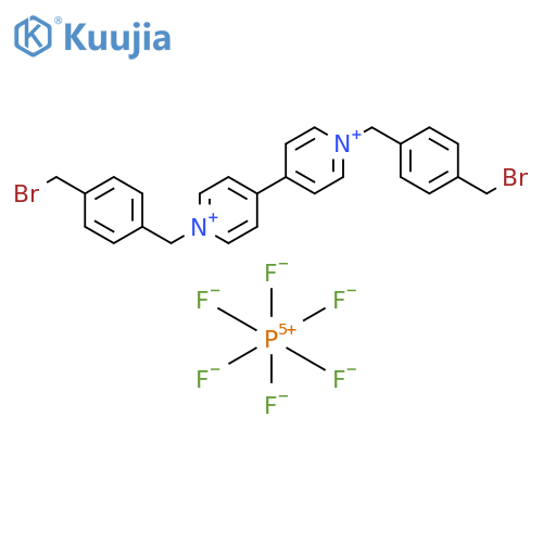 1,1'-Bis4-(bromomethyl)phenylmethyl-4,4'-bipyridinium Bishexafluorophosphate(1-) structure