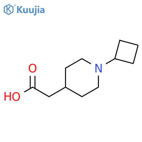 2-(1-cyclobutylpiperidin-4-yl)acetic acid structure