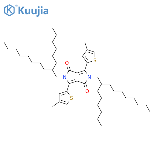 2,5-Bis(2-hexyldecyl)-2,5-dihydro-3,6-bis(4-methyl-2-thienyl)pyrrolo[3,4-c]pyrrole-1,4-dione structure