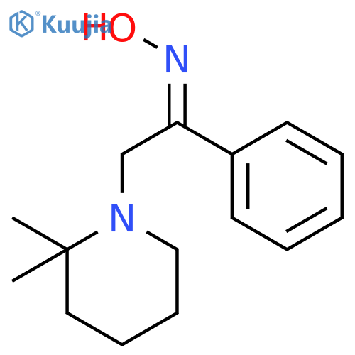 Ethanone, 2-(2,2-dimethyl-1-piperidinyl)-1-phenyl-, oxime, (Z)- structure