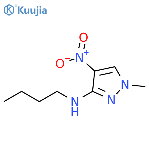 Butyl-(1-methyl-4-nitro-1H-pyrazol-3-yl)-amine structure