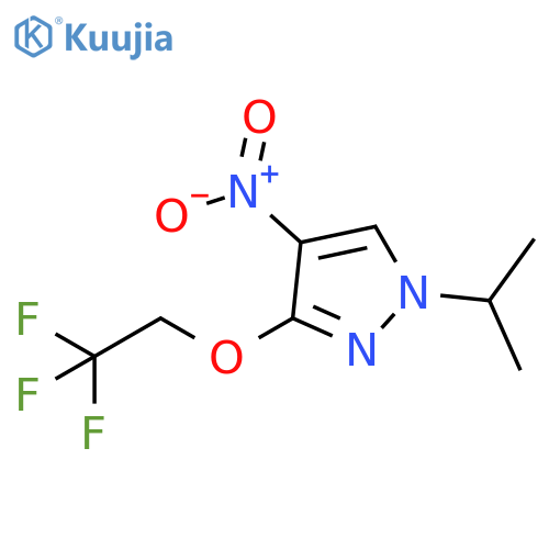 1-Isopropyl-4-nitro-3-(2,2,2-trifluoro-ethoxy)-1H-pyrazole structure
