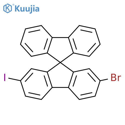 2-Bromo-7-iodo-9,9'-spirobi[fluorene] structure