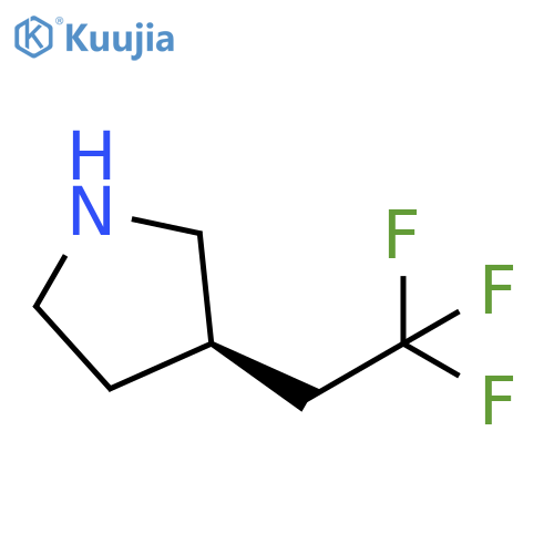 (3R)-3-(2,2,2-trifluoroethyl)pyrrolidine structure