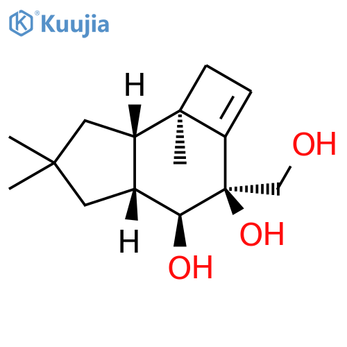 1H-Cyclobut[e]indene-3,4-diol,3,4,4a,5,6,7,7a,7b-octahydro-3-(hydroxymethyl)-6,6,7b-trimethyl-,(3S,4S,4aR,7aS,7bR)- structure