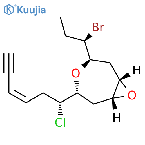 4,8-Dioxabicyclo[5.1.0]octane, 3-[(1R)-1-bromopropyl]-5-[(1R,3Z)-1-chloro-3-hexen-5-ynyl]-, (1S,3R,5R,7R)- (9CI) structure
