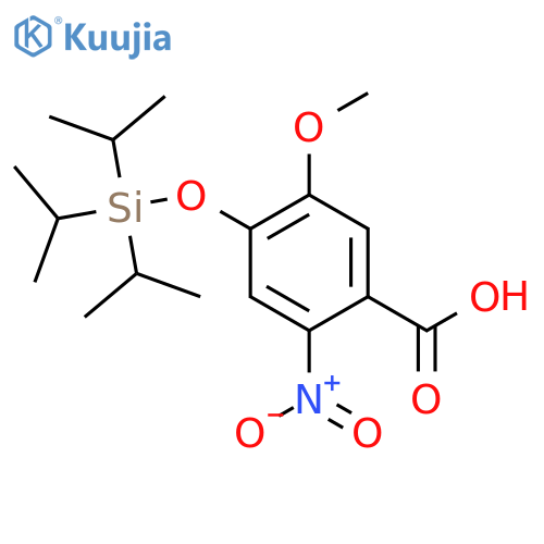 5-Methoxy-2-nitro-4-((triisopropylsilyl)oxy)benzoic acid structure
