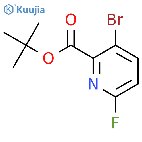 tert-butyl 3-bromo-6-fluoropyridine-2-carboxylate structure