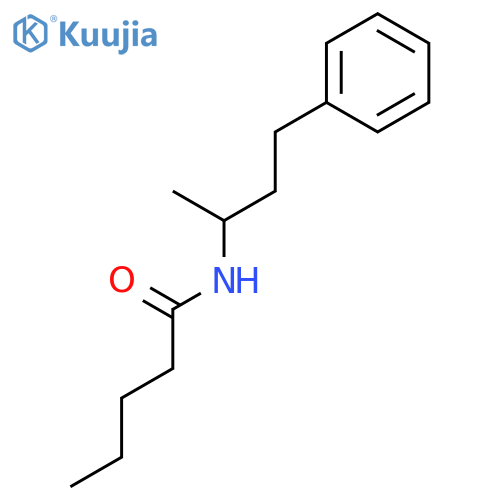 N-(1-Methyl-3-phenylpropyl)valeramide structure