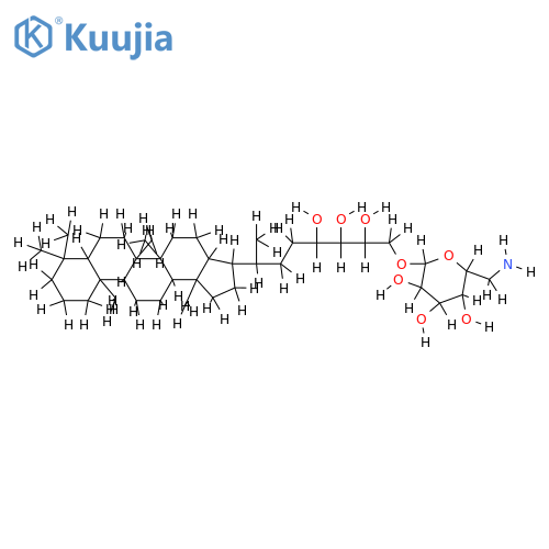 35-O-beta-6-amino-6-deoxyglucopyranosyl-bacteriohopanetetrol structure