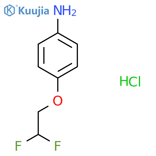 4-(2,2-Difluoroethoxy)aniline;hydrochloride structure
