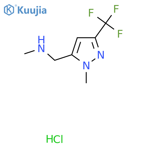 methyl({1-methyl-3-(trifluoromethyl)-1H-pyrazol-5-ylmethyl})amine hydrochloride structure