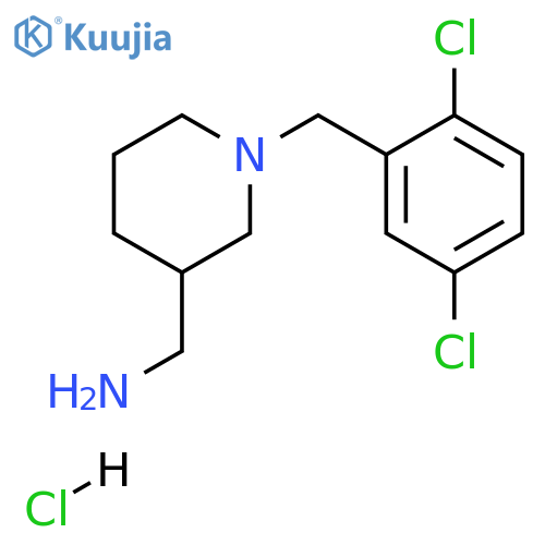 (1-(2,5-dichlorobenzyl)piperidin-3-yl)methanamine hydrochloride structure