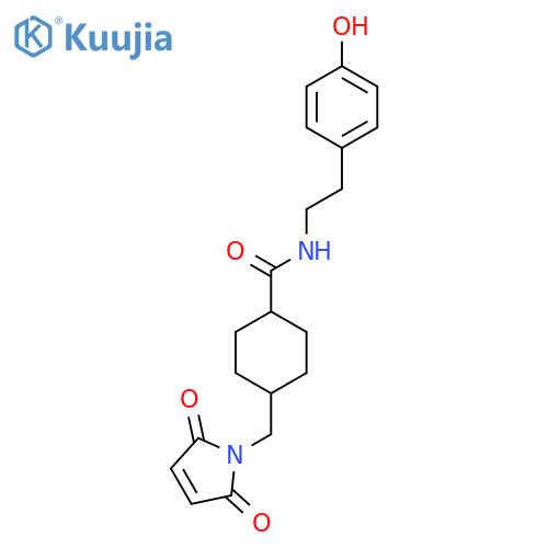 2-(4-Hydroxyphenyl)ethyl- 4-(N -maleimidomethyl)cyclohexane-1-carboxamide structure